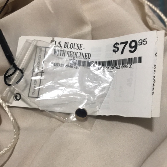 Punt Roma size 48 (18) polyester with squint shoulders cowl neck with tassel - Picture 9 of 9